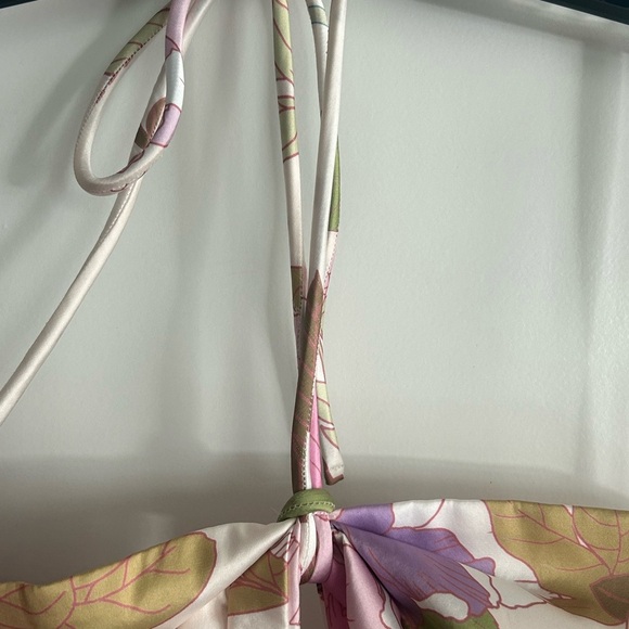 NWT Premier Armour Women’s Size 10 multicolored Ivory Hi-low Dress - Picture 4 of 10